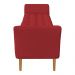 Calçadeira Recamier Casal 1,50m Londres Veludo Vermelho - Pallazio