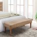 Calçadeira Recamier King 1,95m Gênova Suede Bege - Pallazio