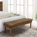 Calçadeira Recamier King 1,95m Gênova Suede Caramelo - Pallazio