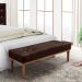 Calçadeira Recamier King 1,95m Gênova Suede Marrom Café - Pallazio
