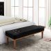 Calçadeira Recamier King 1,95m Gênova Suede Preto - Pallazio