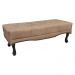 Calçadeira Recamier King 1,95m Vicenza Suede Bege - Pallazio