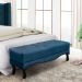 Calçadeira Recamier King 1,95m Vicenza Veludo Azul Marinho - Pallazio