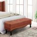 Calçadeira Recamier King 1,95m Vicenza Veludo Cobre - Pallazio