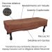 Calçadeira Recamier King 1,95m Vicenza Veludo Cobre - Pallazio