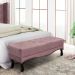 Calçadeira Recamier King 1,95m Vicenza Veludo Lilás - Pallazio
