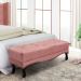 Calçadeira Recamier King 1,95m Vicenza Veludo Rosa - Pallazio