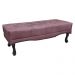 Calçadeira Recamier King 1,95m Vicenza Veludo Uva - Pallazio