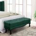 Calçadeira Recamier King 1,95m Vicenza Veludo Verde Floresta - Pallazio