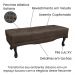 Calçadeira Recamier Queen 1,60m Vicenza Veludo Marrom - Pallazio