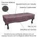Calçadeira Recamier Queen 1,60m Vicenza Veludo Uva - Pallazio