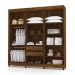 Guarda Roupa Casal 6 Portas 218 cm Elegância Imbuia -  Pallazio