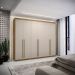 Guarda Roupa Casal 6 Portas e 6 Gavetas 275 cm Majestic Nature/Fendi - Pallazio