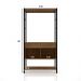 Guarda Roupa Closet Industrial 2 Gavetas Veneza Preto/Demolição 90cm - Pallazio