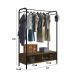 Guarda Roupa Closet Industrial Lisboa Preto/Demolição 118cm - Pallazio