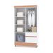 Guarda Roupa Solteiro 4 Portas 102 cm Rio Plus Branco/Camarim - Pallazio