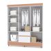 Guarda Roupa Solteiro 6 Portas 153 cm Rio Plus Imbuia - Pallazio
