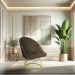Kit 02 Cadeiras Poltrona de Jantar Bela Suede Marrom Base Metálica Luxo Dourado - Pallazio