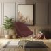 Kit 02 Cadeiras Poltrona de Jantar Bela Suede Marsala Base Metálica Industrial Dourado - Pallazio
