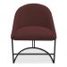 Kit 02 Cadeiras Poltrona de Jantar Bela Suede Marsala Base Metálica Industrial Preto - Pallazio