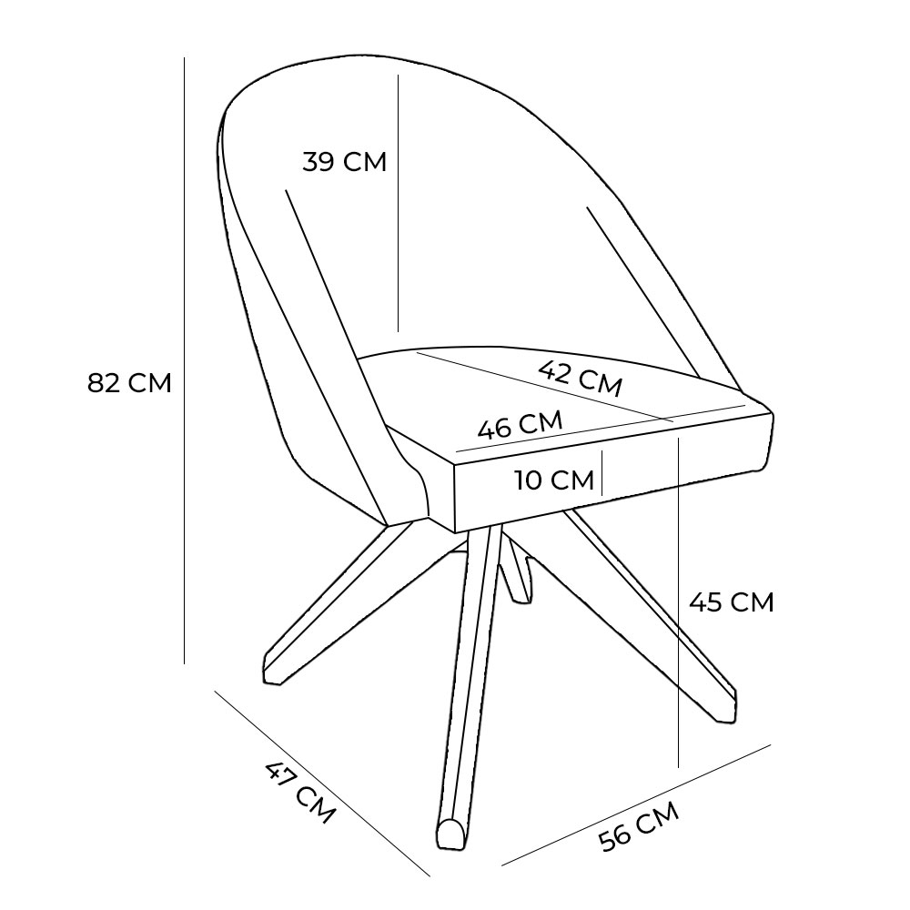 Kit 02 Poltronas Cadeira Giratória Bela Linho Bege Base de Madeira - Pallazio