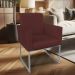 Kit 02 Poltronas Clarice Veludo Marsala Base Metálica Industrial Prata - Pallazio