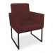 Kit 02 Poltronas Clarice Veludo Marsala Base Metálica Industrial Preto - Pallazio