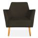 Kit 02 Poltronas Decorativa Julia Veludo Marrom Pés Palito Castanho - Pallazio