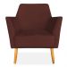 Kit 02 Poltronas Decorativa Julia Veludo Marsala Pés Palito Castanho - Pallazio