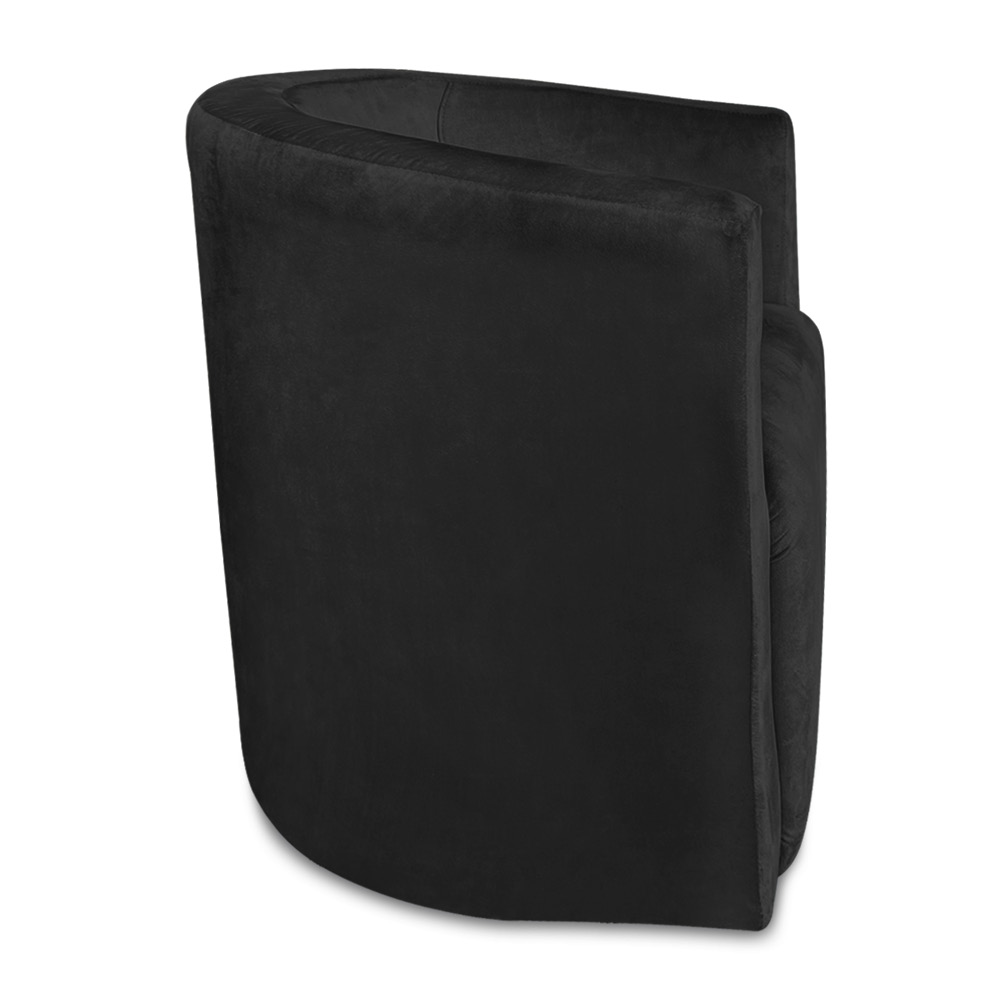 Kit 02 Poltronas Decorativa Lyon Veludo Preto - Pallazio