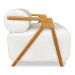 Kit 02 Poltronas Decorativa Marselha Veludo Base de Madeira - Pallazio