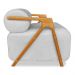 Kit 02 Poltronas Decorativa Marselha Veludo Cinza Base de Madeira - Pallazio
