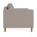 Kit 02 Poltronas Decorativa Milena Linho Capuccino Pés de Madeira - Pallazio