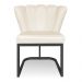 Kit 02 Poltronas Flor Corano Base Metálica Industrial Preto - Pallazio