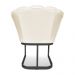 Kit 02 Poltronas Flor Corano Base Metálica Industrial Preto - Pallazio