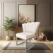 Kit 02 Poltronas Flor Veludo Base Metálica Industrial Prata - Pallazio