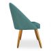 Kit 04 Cadeiras Jantar Bela Suede Azul Turquesa Pés Palito Castanho - Pallazio
