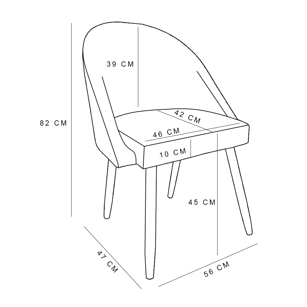 Kit 04 Cadeiras Jantar Bela Suede Bege Pés Palito Castanho - Pallazio