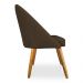 Kit 04 Cadeiras Jantar Bela Suede Marrom Pés Palito Castanho - Pallazio
