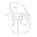 Kit 04 Cadeiras Jantar Bela Suede Marrom Pés Palito Castanho - Pallazio