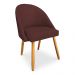 Kit 04 Cadeiras Jantar Bela Suede Marsala Pés Palito Castanho - Pallazio