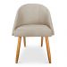 Kit 04 Cadeiras Jantar Bela Suede Pés Palito Castanho - Pallazio