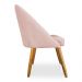 Kit 04 Cadeiras Jantar Bela Suede Rosa Bebê Pés Palito Castanho - Pallazio