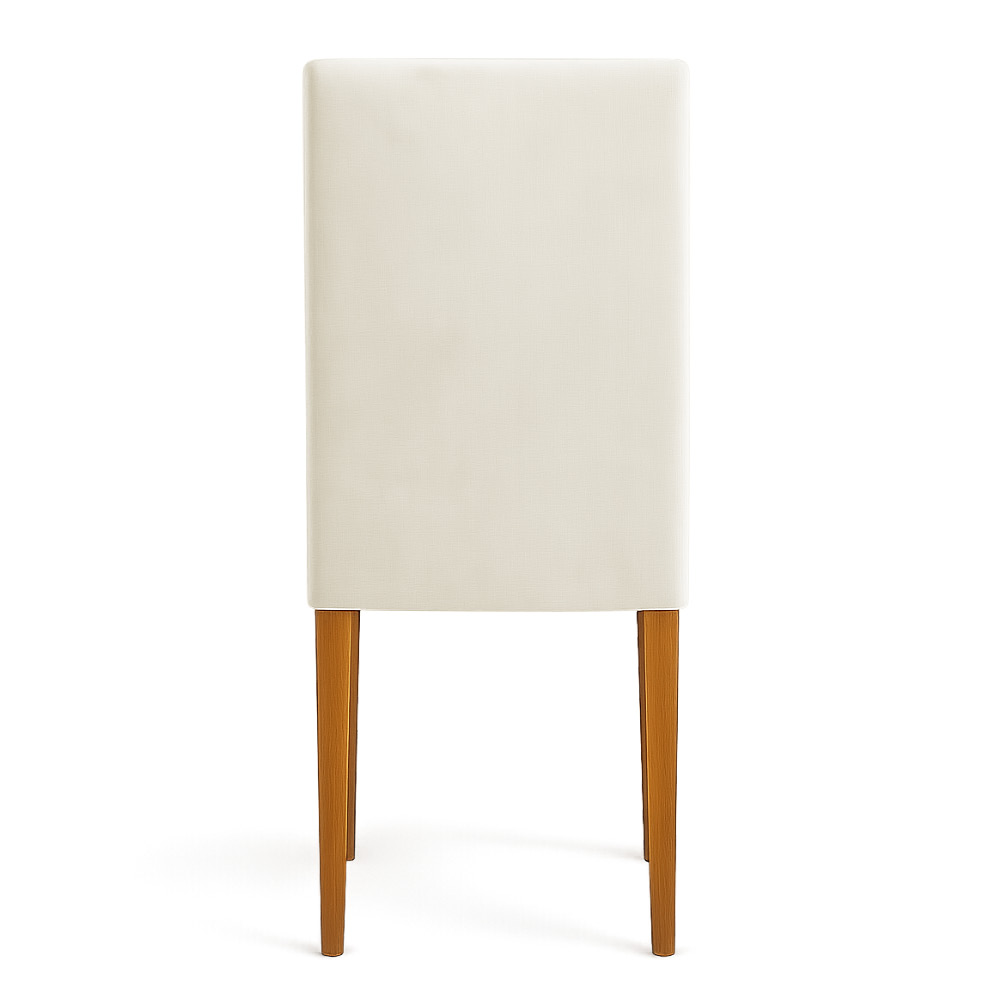 Kit 04 Cadeiras de Jantar Estofada Siena Veludo Pés Trapézio Castanho - Pallazio