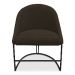 Kit 06 Cadeiras Poltrona de Jantar Bela Suede Marrom Base Metálica Industrial Preto - Pallazio