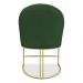 Kit 06 Cadeiras Poltrona de Jantar Bela Suede Verde Base Metálica Industrial Dourado - Pallazio