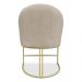Kit 06 Cadeiras Poltrona de Jantar Bela Veludo Base Metálica Industrial Dourado - Pallazio