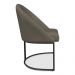 Kit 08 Cadeiras Poltrona de Jantar Bela Suede Marrom Rato Base Metálica Industrial Preto - Pallazio