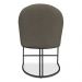 Kit 08 Cadeiras Poltrona de Jantar Bela Suede Marrom Rato Base Metálica Industrial Preto - Pallazio