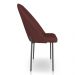 Kit 2 Cadeiras Poltrona de Jantar Ariel Suede Marsala Pés de Ferro Preto - Pallazio